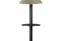 Patio Living Concepts Catalina 635 In Black Outdoor Floor Lamp With Tray Table And Basil Linen Shade regarding measurements 1000 X 1000