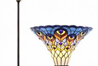 Peacock Tiffany Style 70 Torchiere Led Floor Lamp Bronze Jonathan Y pertaining to size 1500 X 1500