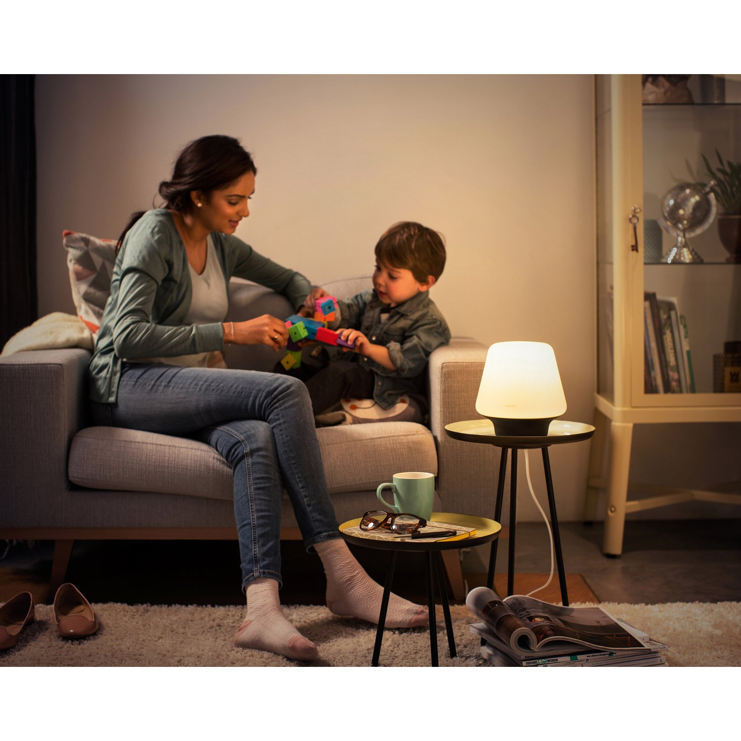 Philips Hue Led Tischleuchte Wellness Inkl Dimmschalter Eek A in measurements 1500 X 1500