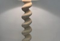 Plaster And Brass Spiral Column Floor Lamp Michael Taylor with measurements 1536 X 2585