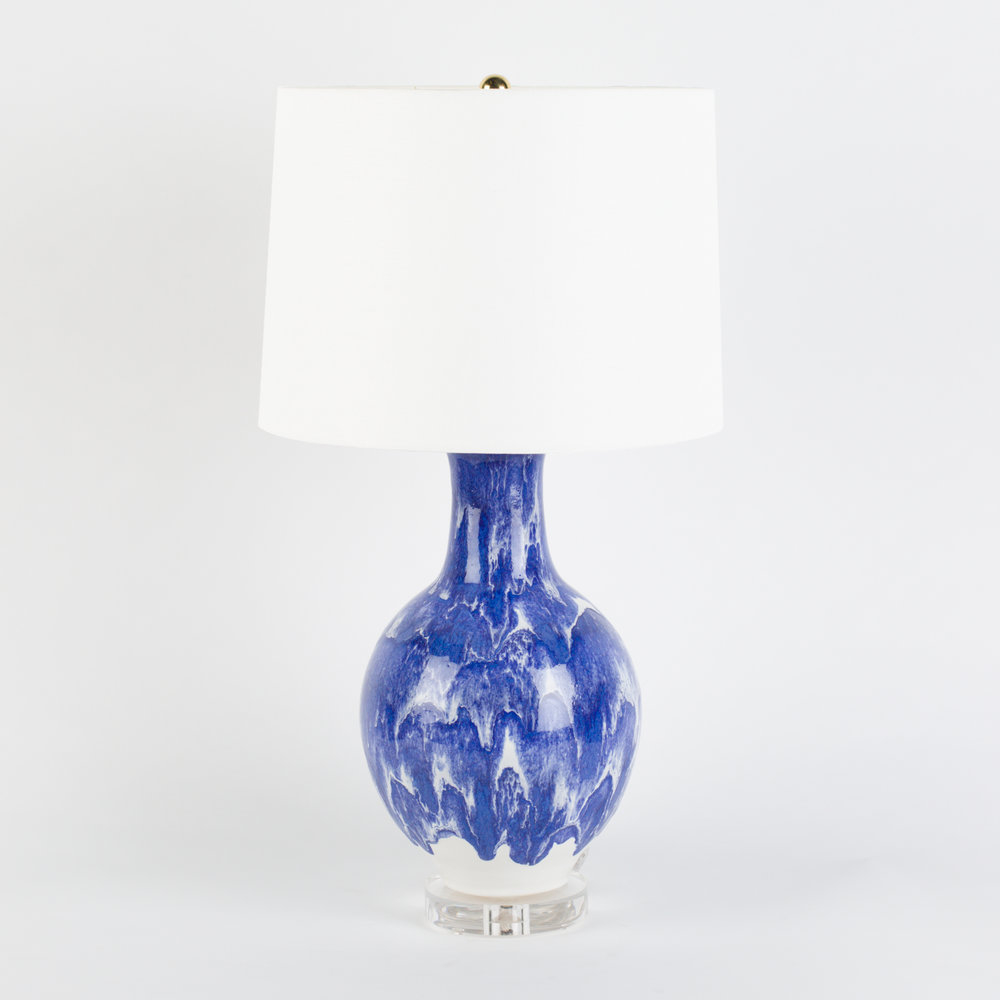 Presideo Table Lamp Royal Blue Drip Dixon Rye regarding measurements 1000 X 1000