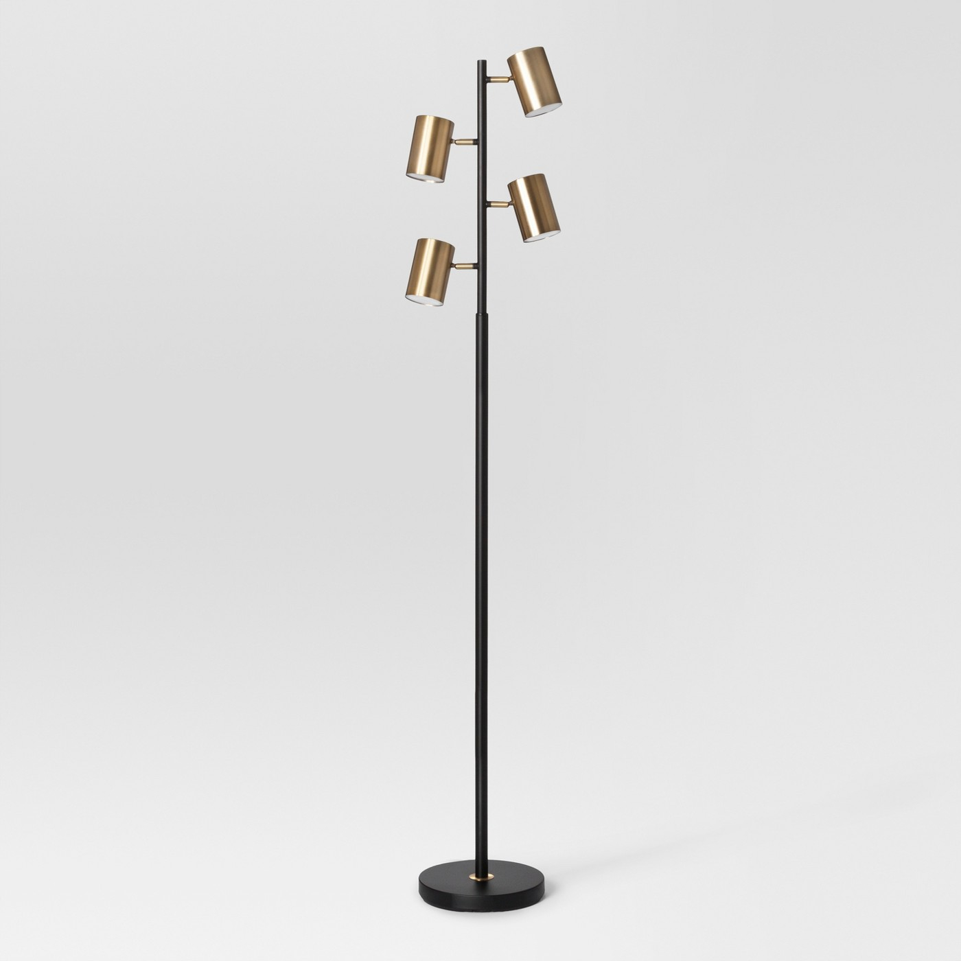 Project 62 Dean Spotlight Floor Lamp Blackbrass regarding dimensions 1400 X 1400