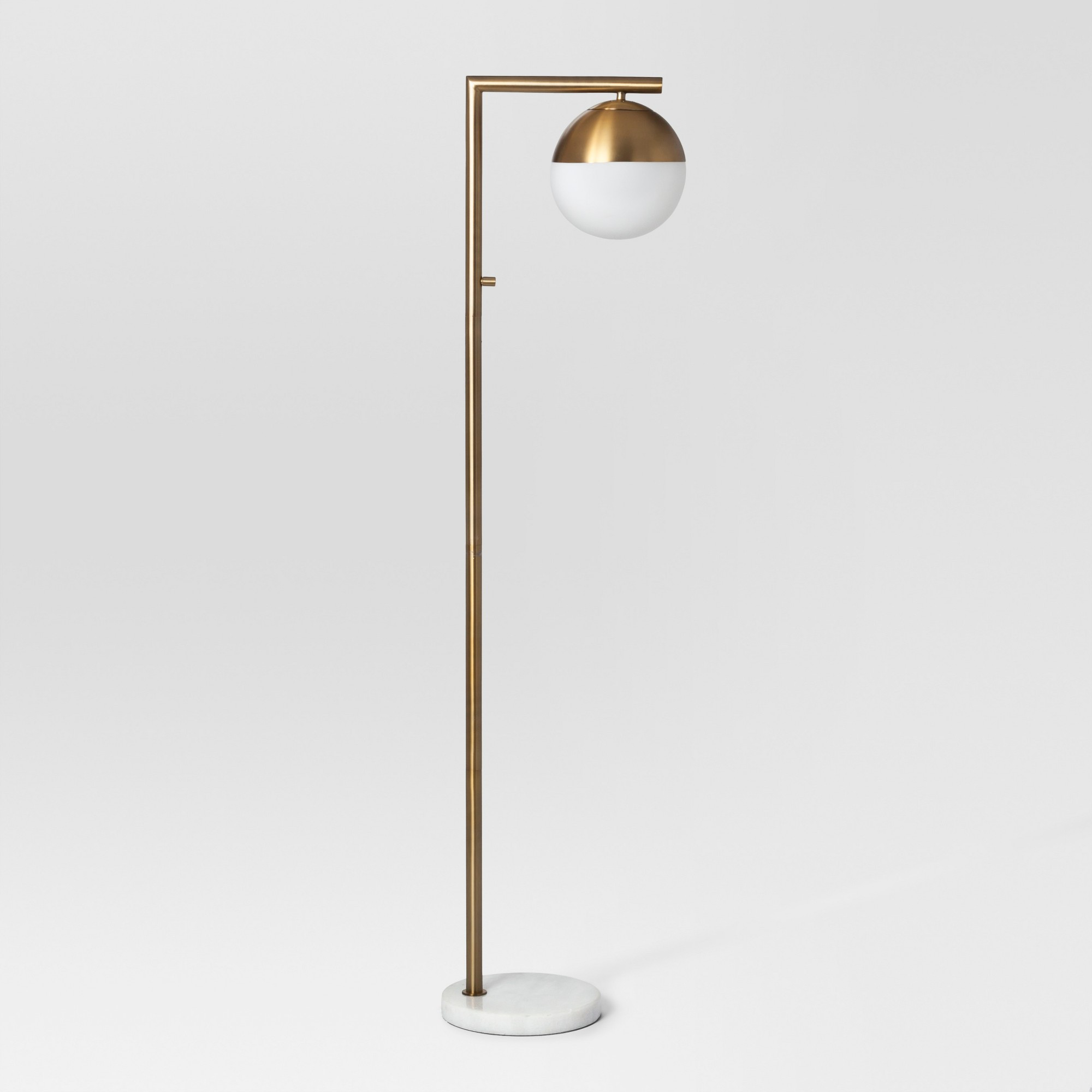 Project 62 Geneva Single Glass Globe Floor Lamp Brass Lamp regarding size 2000 X 2000