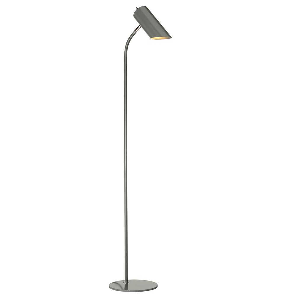 Quinto Floor Lamp Dark Grey Polished Nickel Quintofl Gpn inside proportions 1000 X 1000