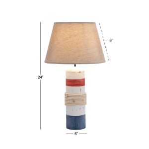 Red White And Blue Nautical Table Lamp with regard to measurements 2700 X 2700