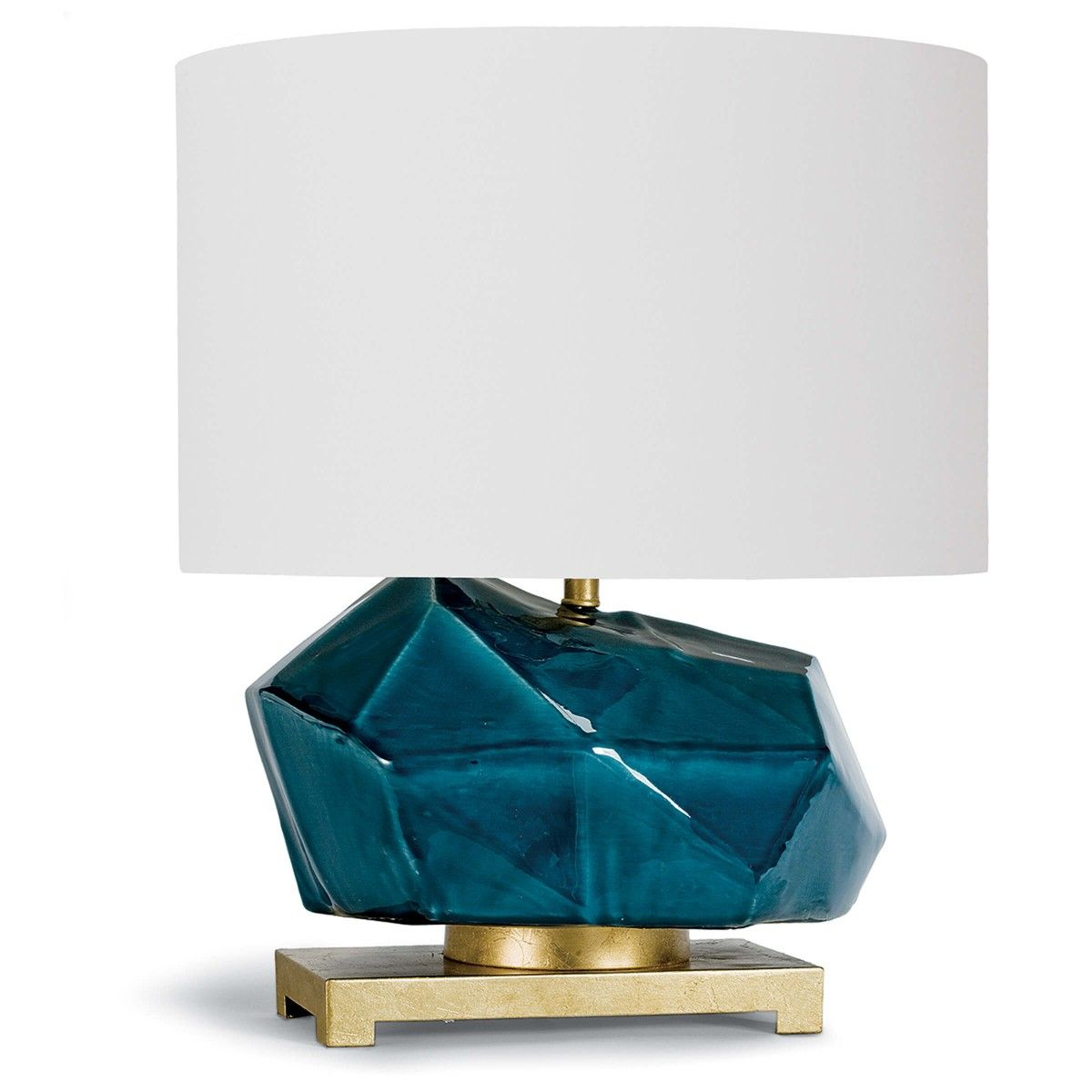 Regina Andrew Design Blue Peacock Ceramic Table Lamp Gold intended for sizing 1200 X 1200