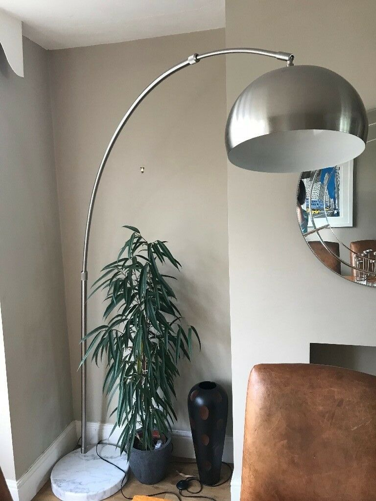 Retro Genuine Marble Base Arc Floor Lamp Curved Loaf Vintage 70s In Kelvedon Essex Gumtree intended for sizing 768 X 1024