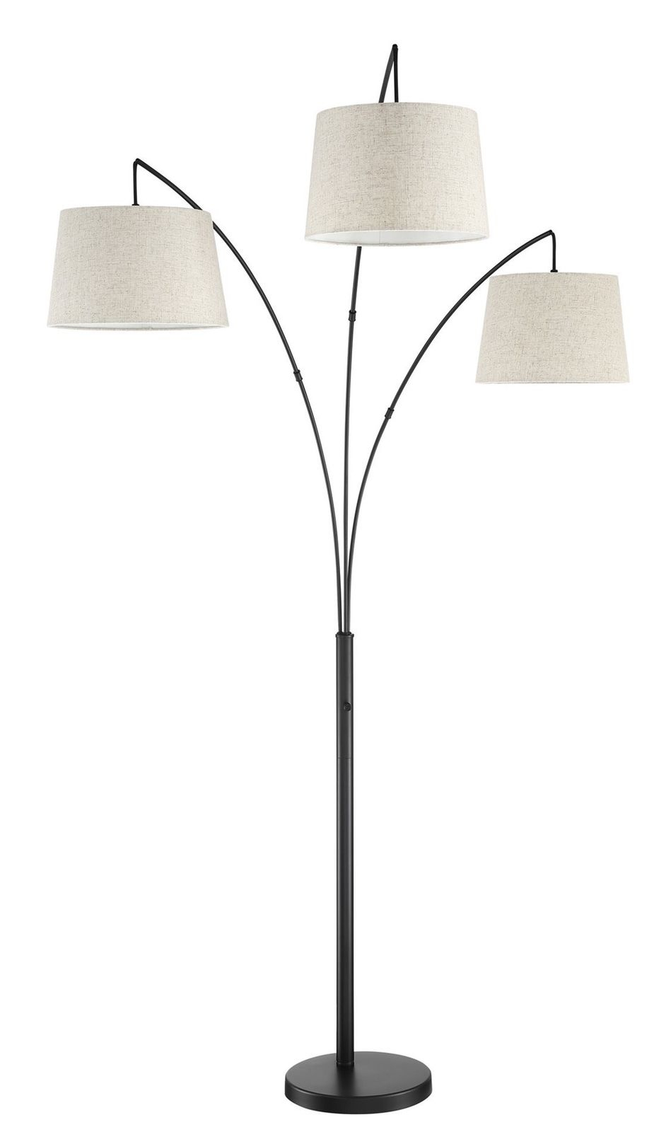 Revel Akira 785 Modern 3 Light Arc Floor Lamp With 4 Way Switch Oatmeal Sh pertaining to proportions 949 X 1600