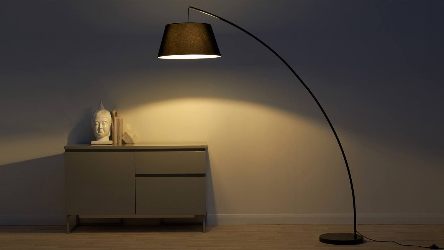 Rey Black Marble Arc Floor Lamp Danetti Lighting Arc with sizing 1505 X 846