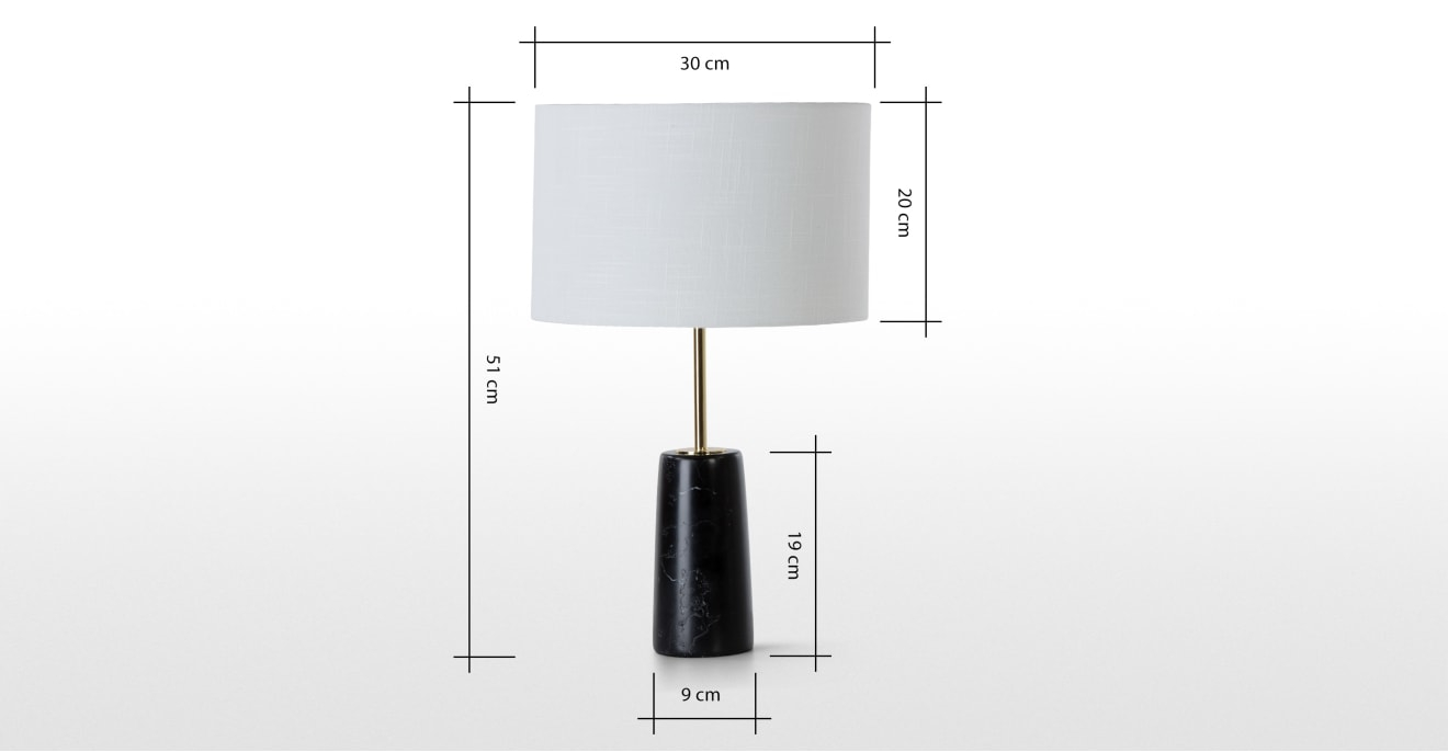 Rita Table Lamp Brass And Marble intended for size 1320 X 686