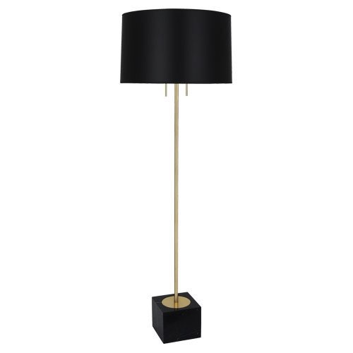 Robert Abbey Jonathan Adler Canaan Floor Lamp In Antique Brass Finish With Black Marble Base 681b inside measurements 1000 X 1000