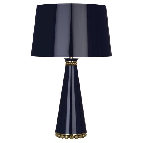Robert Abbey Pearl Table Lamp In Midnight Blue Lacquered Paint With Modern Brass Accents Mb44 within size 1000 X 1000
