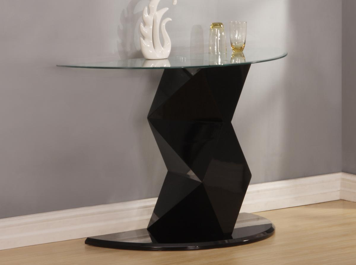 Rowley Black High Gloss Console Table with regard to sizing 1200 X 893