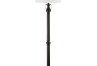 Safavieh Jessie 5875 In Oil Rubbed Bronze Floor Lamp With White Shade pertaining to sizing 1000 X 1000