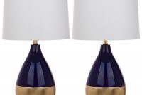 Safavieh Lighting 24 Inch Kingship Navy Gold Table Lamp in proportions 2500 X 2500