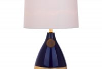 Safavieh Lighting 24 Inch Kingship Navy Gold Table Lamp throughout size 2500 X 2500