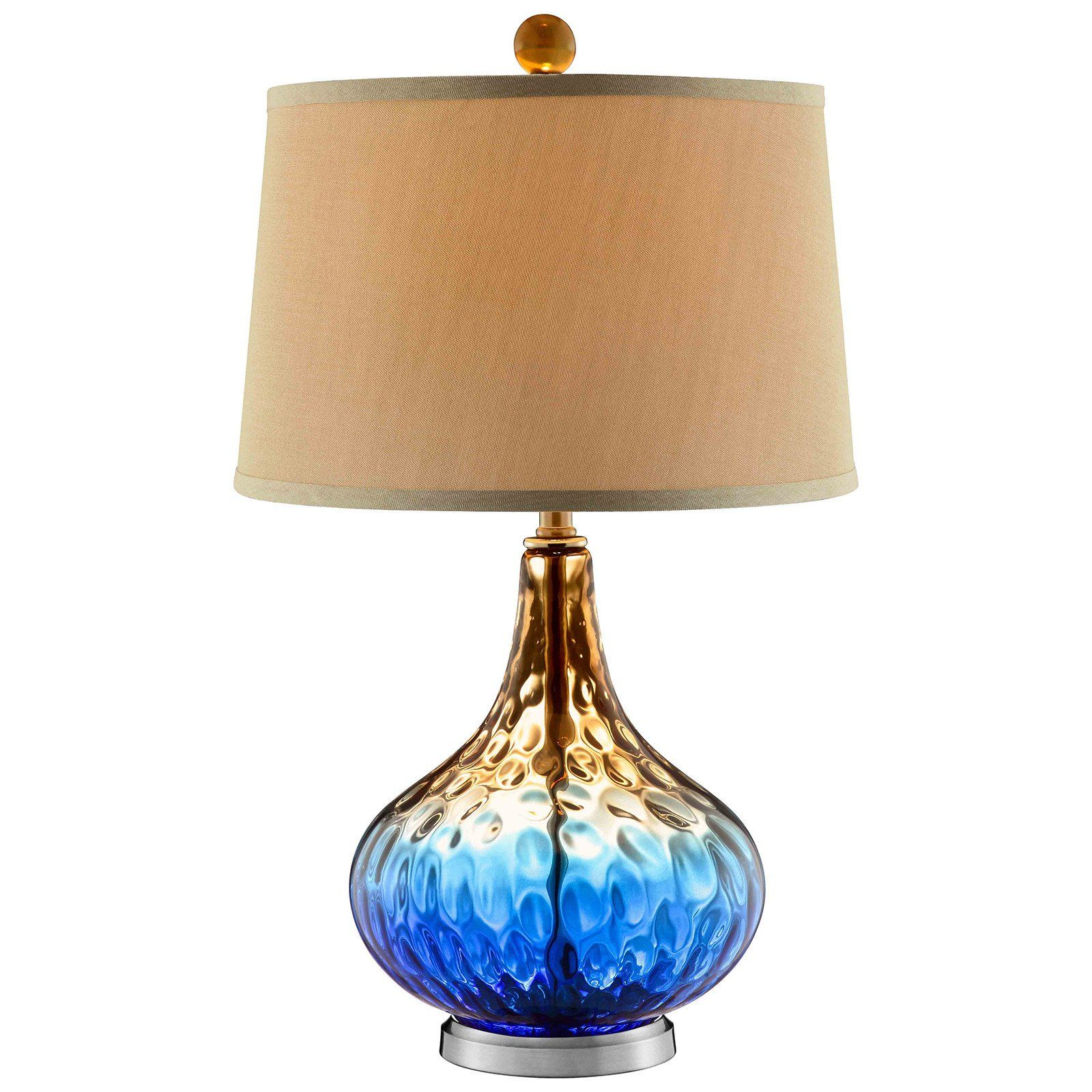 Blue Gold Table Lamp • Deck Storage Box Ideas