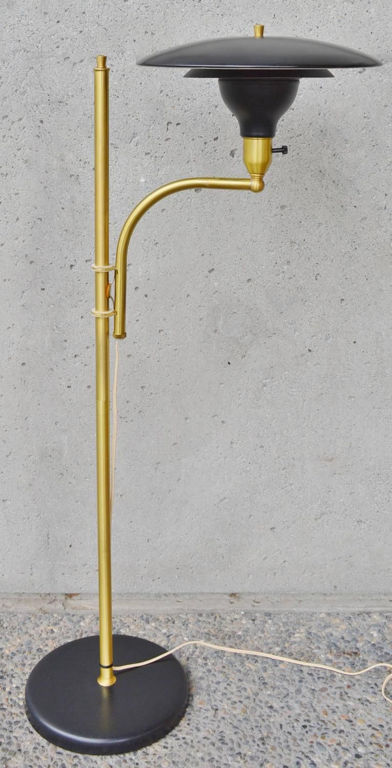 Sight Light Floor Lamp Brass And Black Enamel Mg pertaining to size 765 X 1500