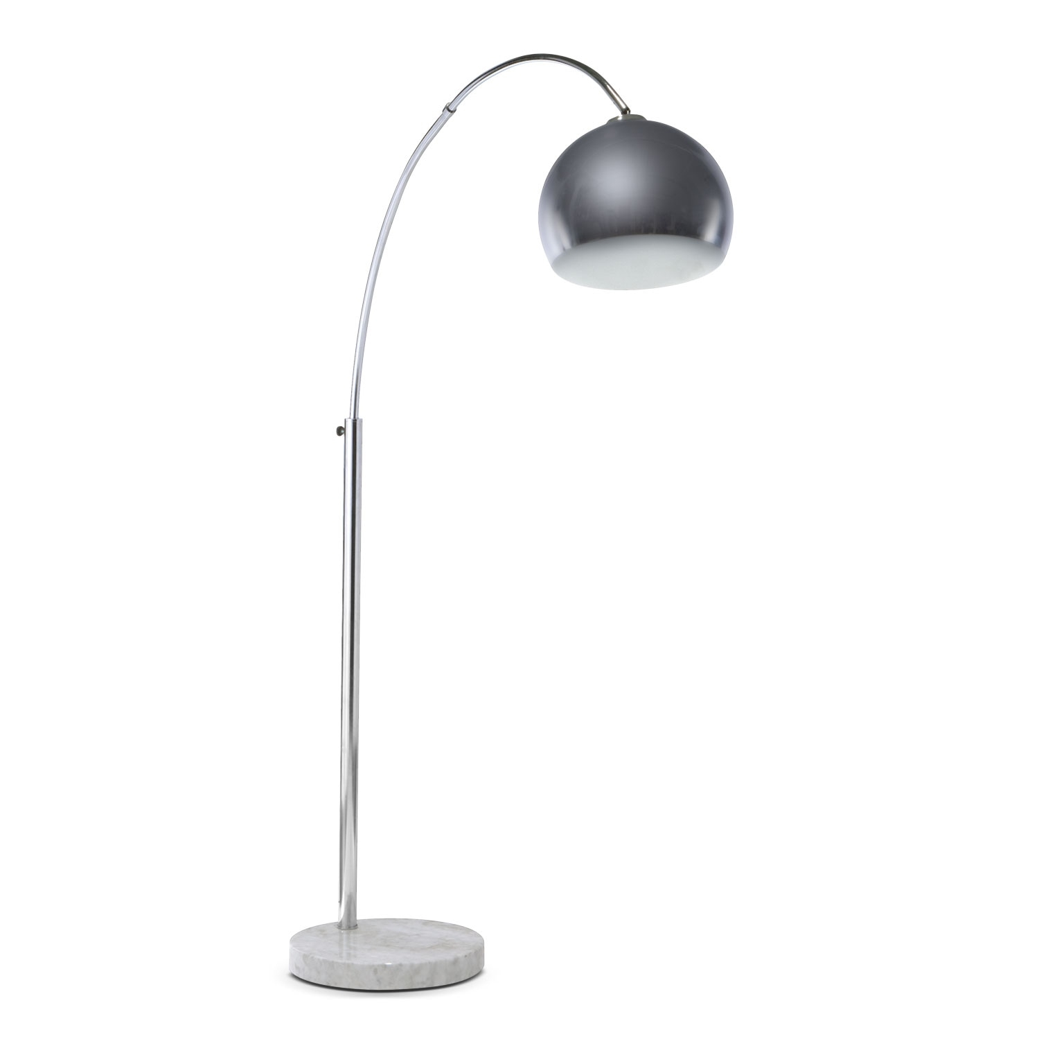Silver Bowl Arc Floor Lamp for measurements 1500 X 1500