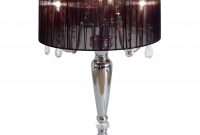 Silver Orchid Bacall Hanging Crystals Sheer Shade Table Lamp in dimensions 1288 X 1288
