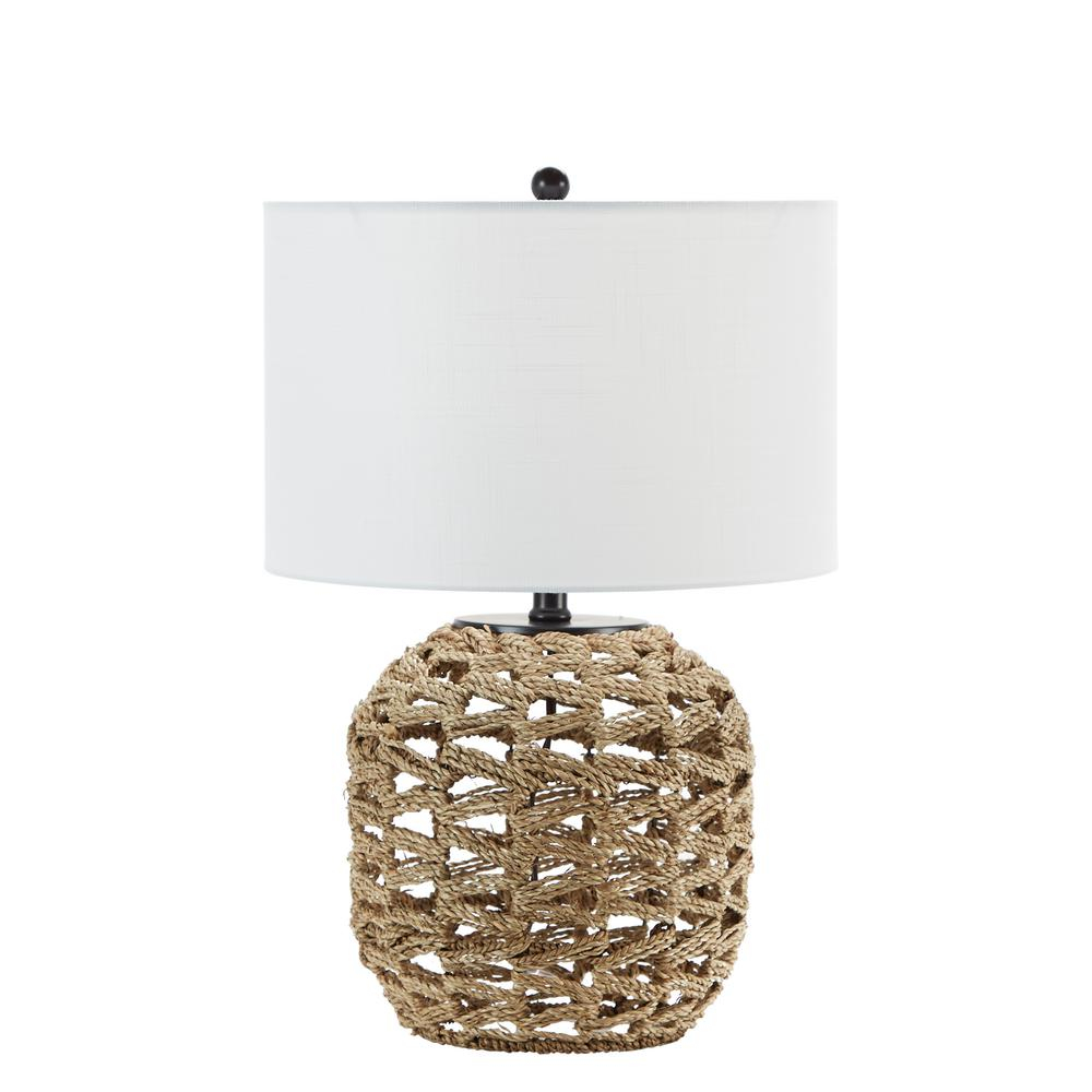 Silverwood Furniture Reimagined Geoffrey 215 In Black Weave Table Lamp With Shade with proportions 1000 X 1000
