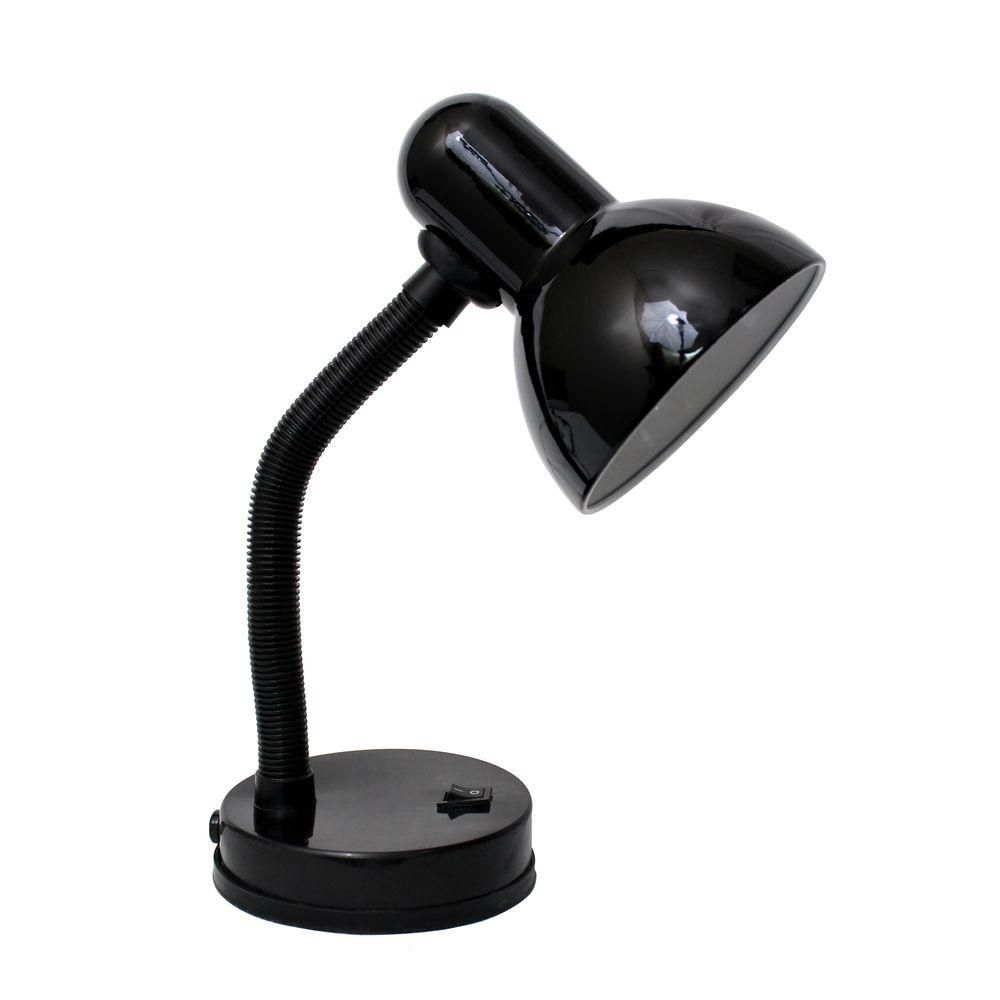 Simple Designs 13 In Black Basic Metal Desk Lamp With inside proportions 1000 X 1000