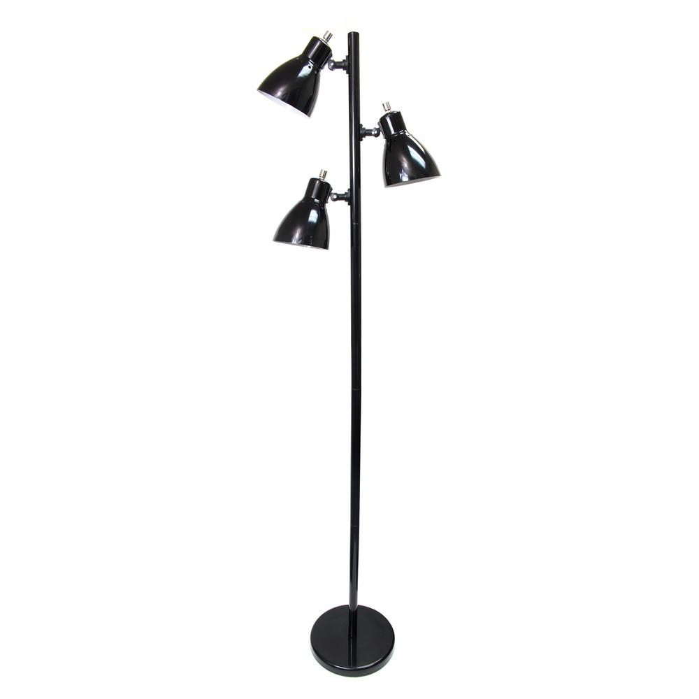 Simple Designs 6375 In Metal 3 Light Tree Black Floor Floor intended for size 1000 X 1000