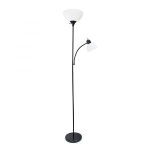 Simple Designs 7175 In Black Floor Lamp With Reading Light pertaining to measurements 1000 X 1000