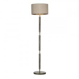 Sloane Decorative Hammered Bronze Floor Lamp With Silk Shade pertaining to dimensions 1000 X 1000