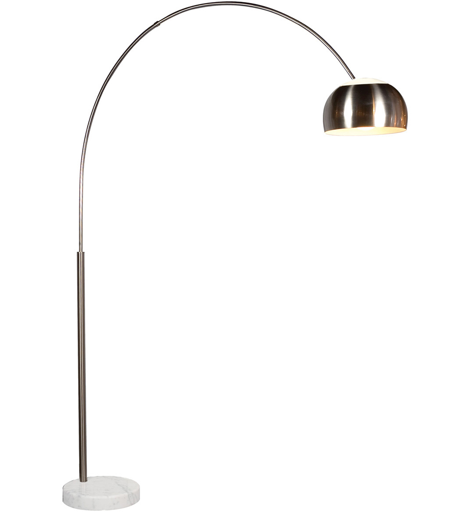 Sonneman 409613g Satin Nickel Arc Floor Lamp with regard to size 934 X 1015