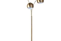 Span 3 Head Metal Globe Floor Lamp Brass Lamp Only with proportions 1000 X 1000