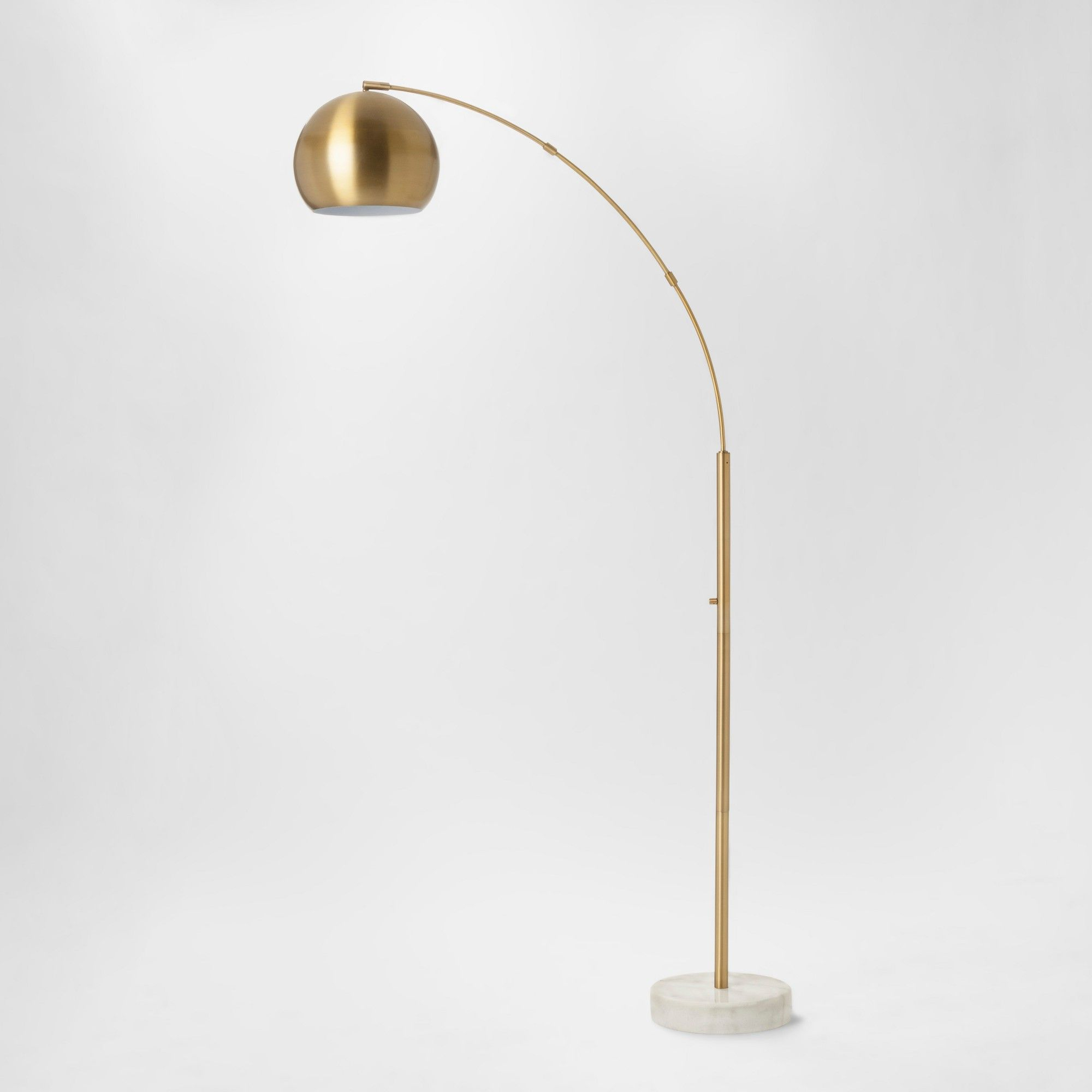 Span Single Head Metal Globe Floor Lamp Brass Includes throughout measurements 2000 X 2000