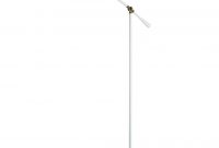 Strick Bolton Kellen Adjustable White Floor Lamp With Marble Base inside proportions 1122 X 1122