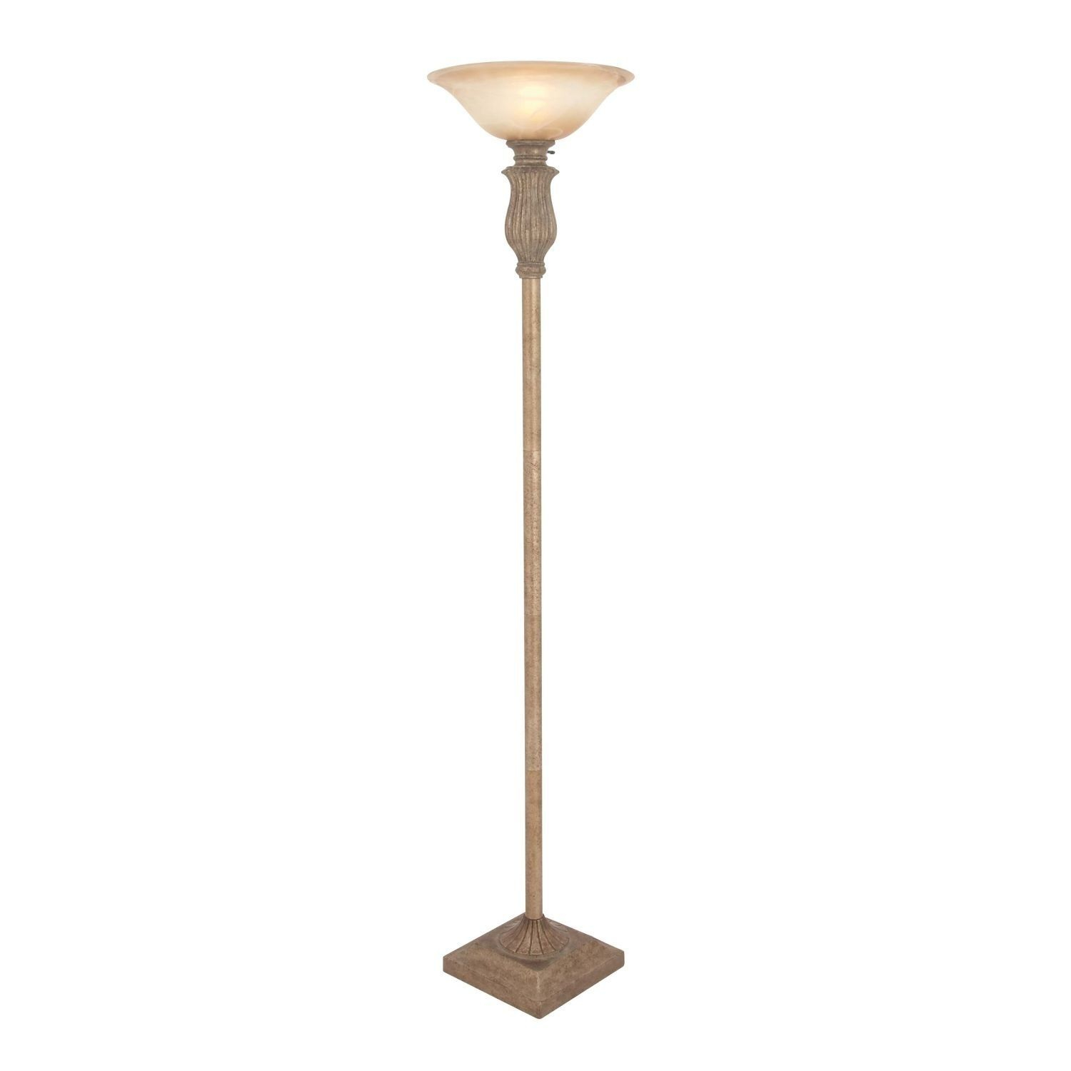 Studio 350 Metal Glass Floor Lamp 71 Inches High Brown for measurements 1500 X 1500