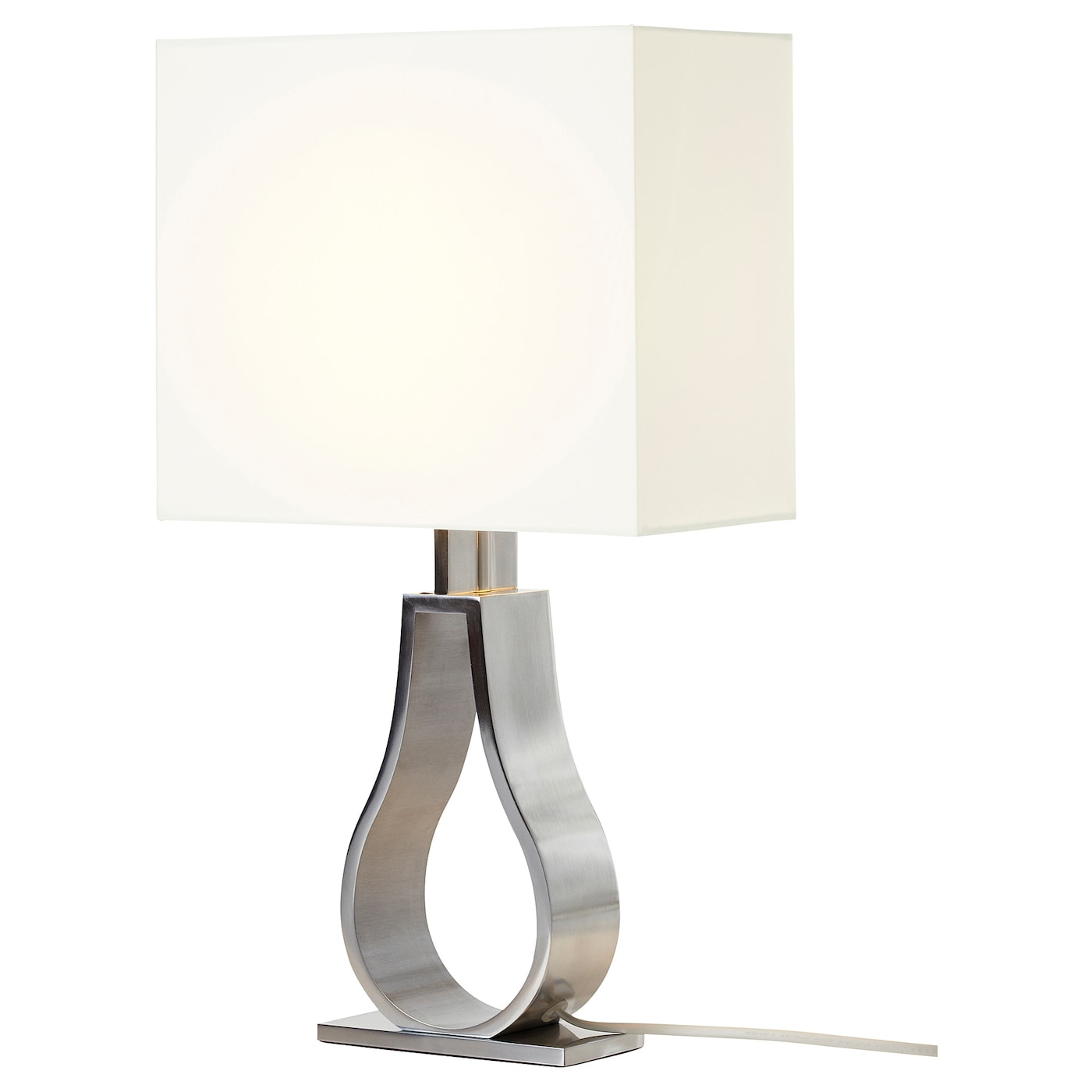 Table Lamp Klabb Off White Nickel Plated inside sizing 1400 X 1400