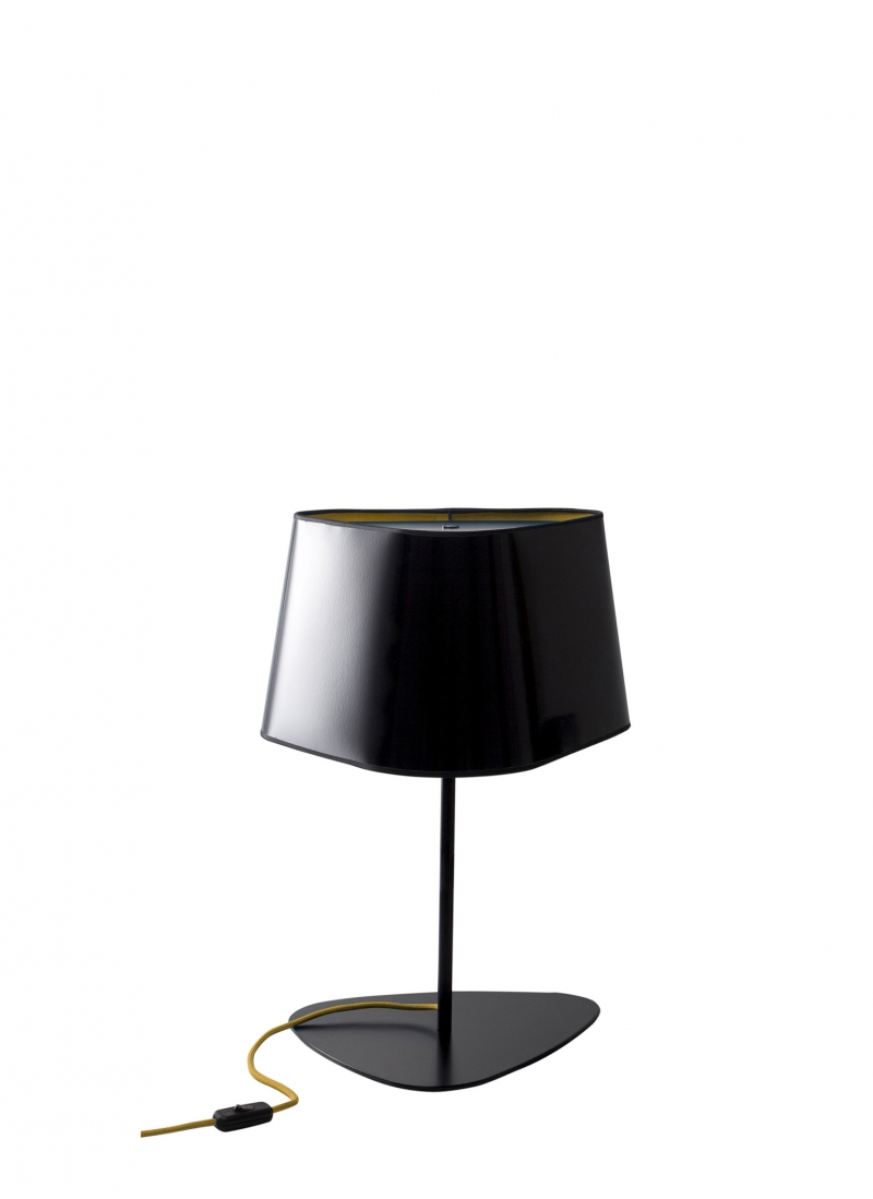 Table Lamp Petit Nuage Black And Yellow Designheure with dimensions 800 X 1099