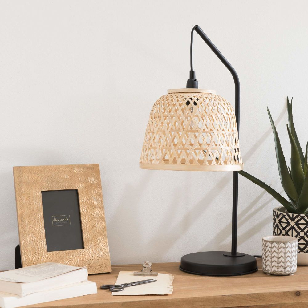 Black Rattan Table Lamp • Deck Storage Box Ideas
