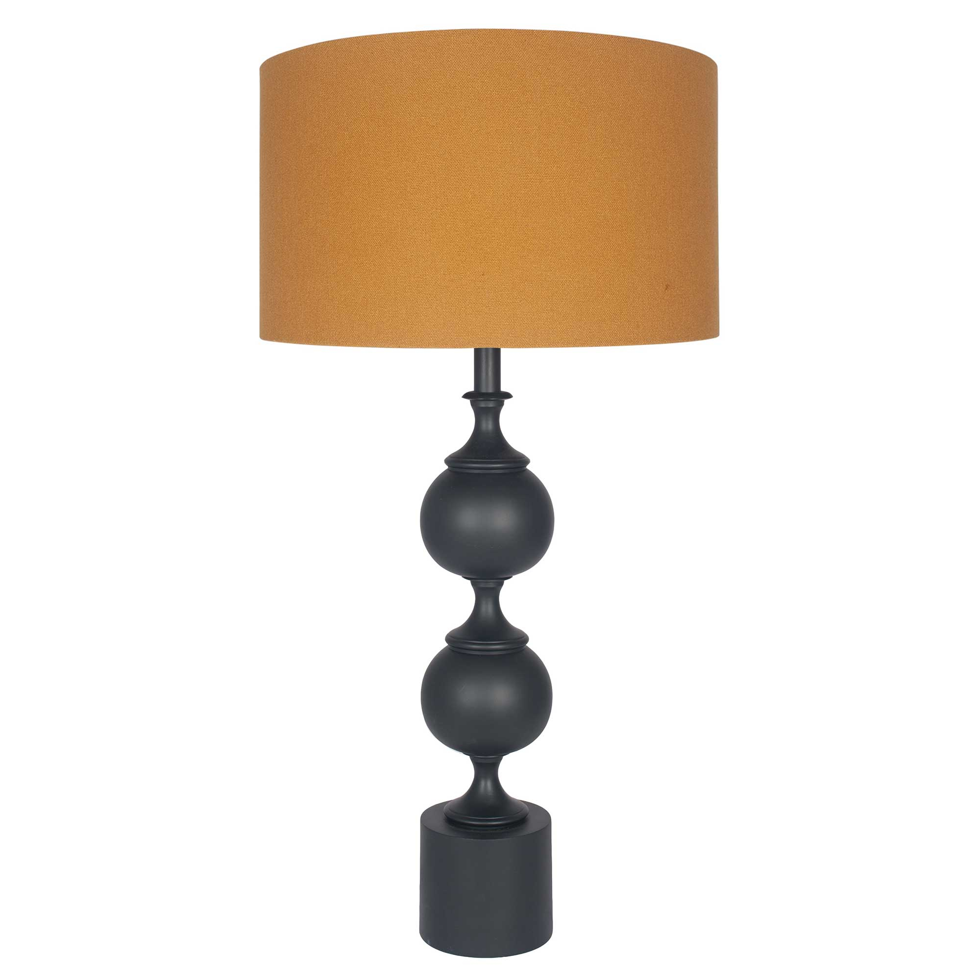 Tall Black Table Lamp Mustard Shade Lighting Barker Stonehouse inside measurements 2000 X 2000