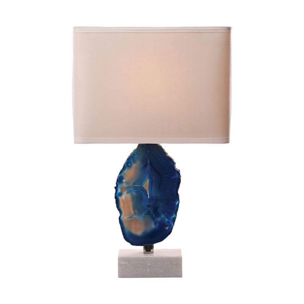 Titan Lighting Minoa 28 In Blue Agate And Marble Table Lamp within proportions 1000 X 1000