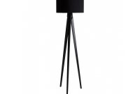 Tripod Black Wooden Floor Lamp With Black Shade inside measurements 1200 X 925