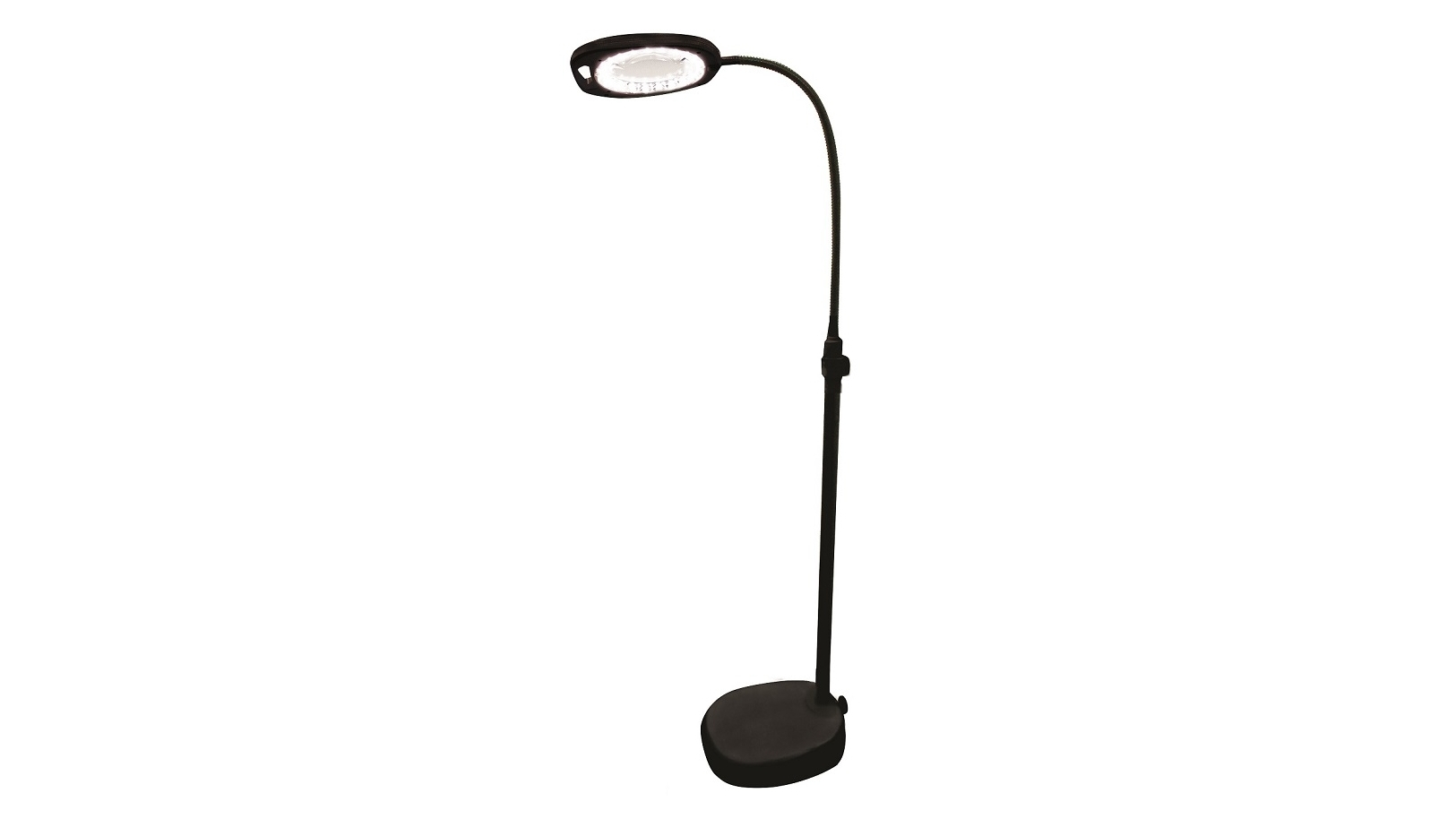 Triumph Led Magnifying Floor Lamp Black within proportions 1625 X 914