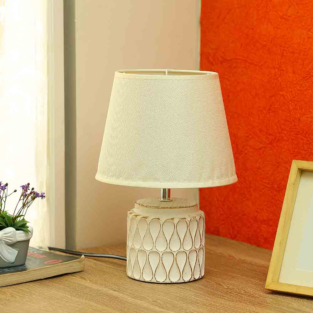 Uniquely Crafted White Ceramic Table Lamp India within dimensions 1000 X 1000