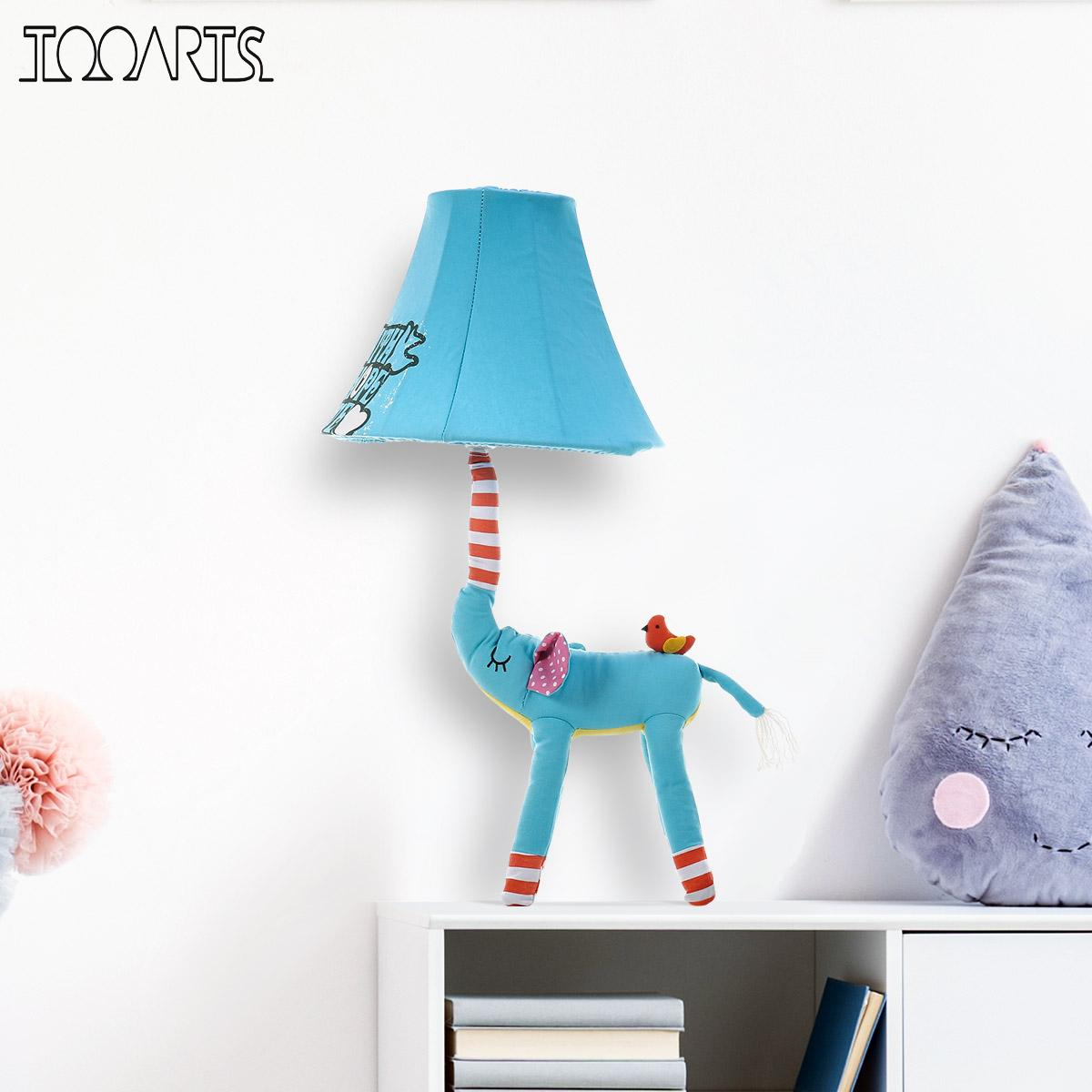 Us 3678 40 Offblue Elephant Figurine Lamp Animal Figurine Lamp Table Lamp Night Light For Kids Lampshade Bedroom Nursery Room Without Led Bulb In with measurements 1200 X 1200