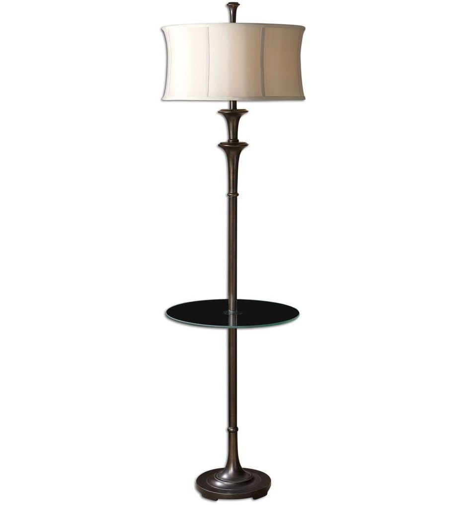 Uttermost 28235 1 Brazoria End Table Floor Lamp for size 934 X 1015
