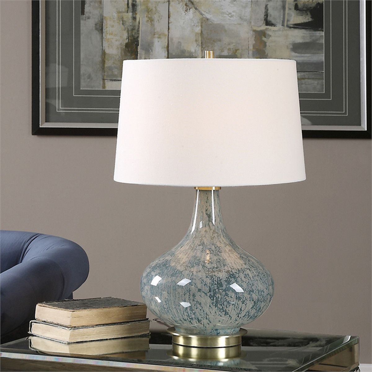 Uttermost Celinda Light Blue Gray Table Lamp Grey Table with proportions 1200 X 1200