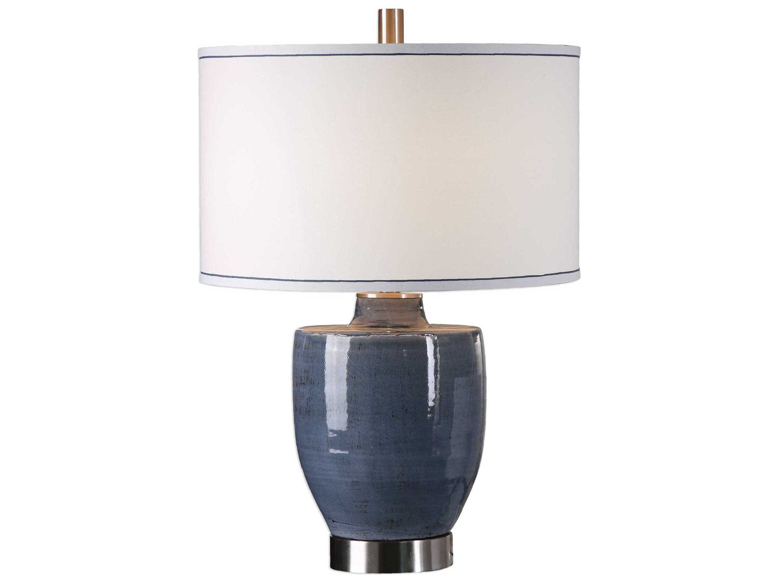 Uttermost Sylvaine Blue Gray Table Lamp in dimensions 2568 X 1926