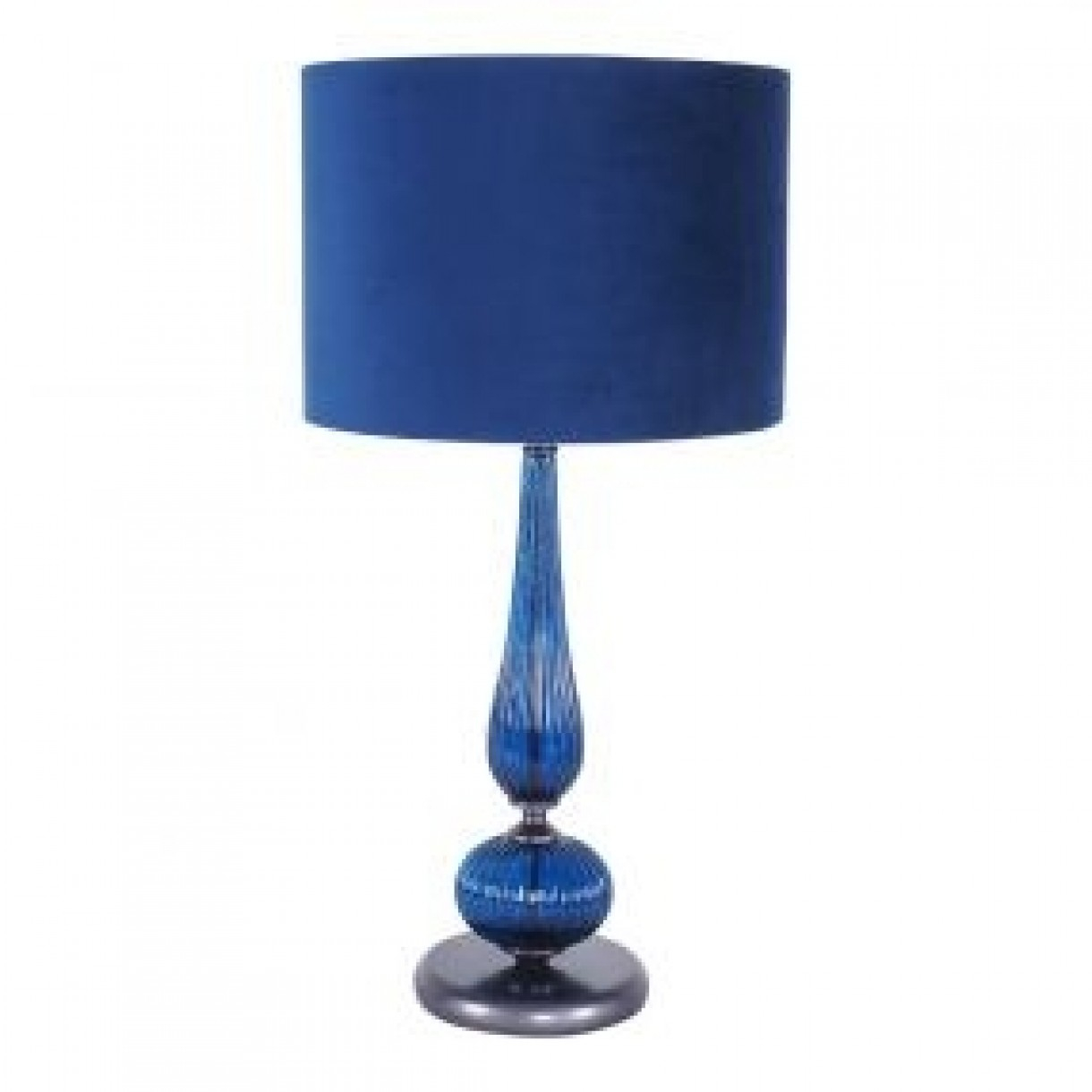 Velvet Table Lamp Indigo Blue 70cm with regard to dimensions 1220 X 1220