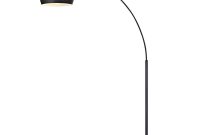 Versanora Arquer Arc Floor Lamp With Black Shade And Black pertaining to dimensions 1400 X 1400