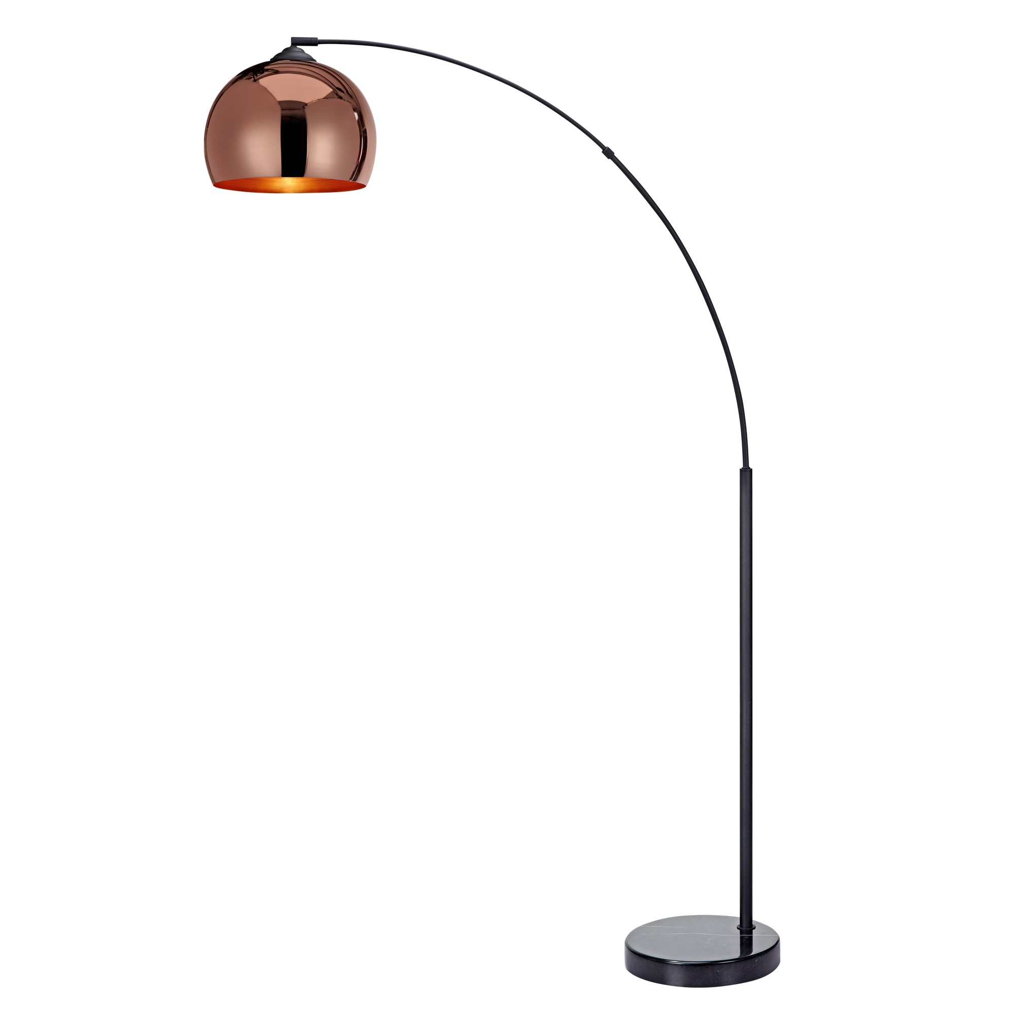 Versanora Arquer Arc Floor Lamp With Rose Gold Finished for sizing 2000 X 2000