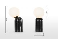 Vetro Table Lamp Black Marble Brass Made regarding measurements 1320 X 686